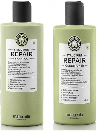 maria nila structure repair shampoo and conditioner set