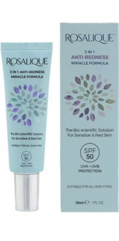 rosalique 3 in 1 anti-redness miracle formula spf50